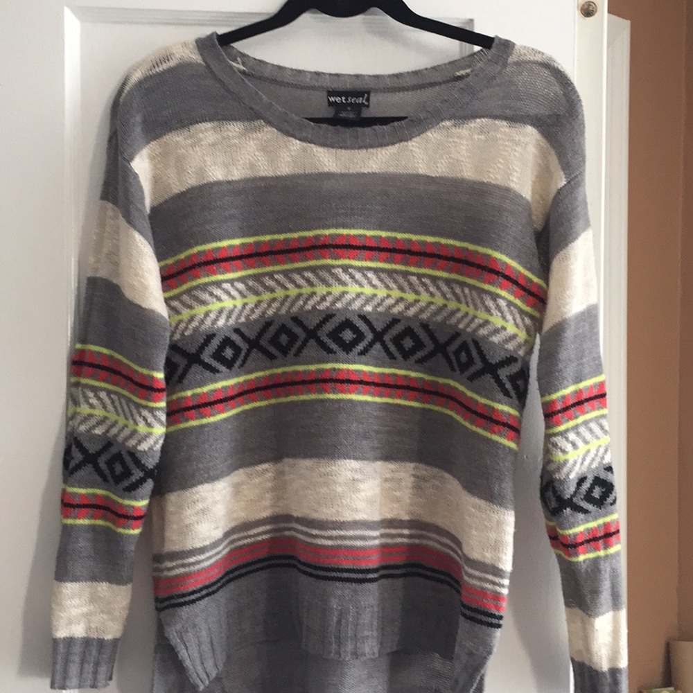 Wet seal semi sheer sweater